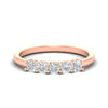 Load image into Gallery viewer, half-carat-cushion-5-stone-diamond-wedding-band-in-rose-gold-fdwb8008cusleep-0.50ct-nl-rg?v=1773294908