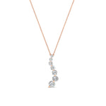 Load image into Gallery viewer, 1/2-carat-diamond-journey-pendant-necklace-in-FDPD1704RO-0.50CT-NL-RG