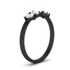 Load image into Gallery viewer, half-carat-diamond-teardrop-5-stone-wedding-band-in-black-gold-fdwb8008peangle2-0.50ct-nl-bg