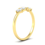 Load image into Gallery viewer, half-carat-diamond-teardrop-5-stone-wedding-band-in-yellow-gold-fdwb8008peangle2-0.50ct-nl-yg.jpg