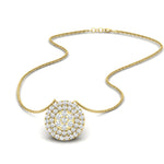 Load image into Gallery viewer, half-carat-double-halo-diamond-cluster-pendant-in-FDPD11390ANGLE1-NL-YG