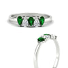 Load image into Gallery viewer, half-carat-emerald-teardrop-5-stone-wedding-band-in-white-gold-fdwb8008pegemgrangle3-0.50ct-nl-wg.jpg