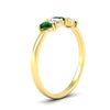 Load image into Gallery viewer, half-carat-emerald-teardrop-5-stone-wedding-band-in-yellow-gold-fdwb8008pegemgrangle2-0.50ct-nl-yg.jpg