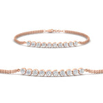 Load image into Gallery viewer, half-carat-gold-chain-bar-diamond-bracelet-in-rose-gold-FDBRC10587RO-0.50CT-NL-RG.jpg?v=1774334805