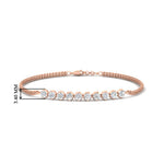 Load image into Gallery viewer, half-carat-gold-chain-bar-diamond-bracelet-in-rose-gold-FDBRC10587ROANGLE1-0.50CT-NL-RG-HW.jpg?v=1774334805