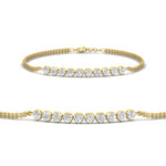 Load image into Gallery viewer, half-carat-gold-chain-bar-diamond-bracelet-in-yellow-gold-FDBRC10587RO-0.50CT-NL-YG.jpg?v=1774334805