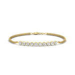 Load image into Gallery viewer, half-carat-gold-chain-bar-diamond-bracelet-in-yellow-gold-FDBRC10587ROANGLE1-0.50CT-NL-YG.jpg?v=1774334805