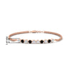 Load image into Gallery viewer, half-carat-gold-chain-bar-diamond-bracelet-with-black-diamond-in-rose-gold-FDBRC10587ROGBLACKANGLE1-0.50CT-NL-RG-HW.jpg?v=1774334805