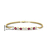 Load image into Gallery viewer, half-carat-gold-chain-bar-diamond-bracelet-with-pink-sapphire-in-yellow-gold-FDBRC10587ROGSADRPIANGLE1-0.50CT-NL-YG-HW.jpg?v=1774334805