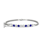 Load image into Gallery viewer, half-carat-gold-chain-bar-diamond-bracelet-with-sapphire-in-white-gold-FDBRC10587ROGSABLANGLE1-0.50CT-NL-WG-HW.jpg?v=1774334805