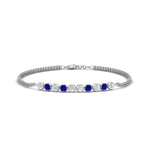 Load image into Gallery viewer, half-carat-gold-chain-bar-diamond-bracelet-with-sapphire-in-white-gold-FDBRC10587ROGSABLANGLE1-0.50CT-NL-WG.jpg?v=1774334805