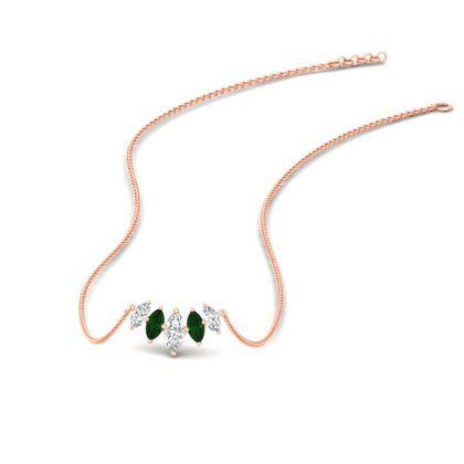 half-carat-graduating-marquise-diamond-necklace-in-rose-gold-FD-NK11130-0.50CT-NL-RG