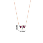 Load image into Gallery viewer, half-carat-graduating-marquise-diamond-necklace-with-pink-sapphire-in-FD-NK11130GSADRPI-0.50CT-NL-RG