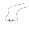 Load image into Gallery viewer, half-carat-graduating-marquise-diamond-necklace-with-pink-sapphire-in-white-gold-FD-NK11130GSADRPI-0.50CT-NL-WG
