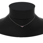 Load image into Gallery viewer, half-carat-graduating-marquise-diamond-necklace-with-pink-sapphire-in-FD-NK11130GSADRPI-0.50CT-NL-WG