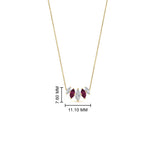 Load image into Gallery viewer, half-carat-graduating-marquise-diamond-necklace-with-pink-sapphire-in-FD-NK11130GSADRPI-0.50CT-NL-YG