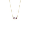 Load image into Gallery viewer, half-carat-graduating-marquise-diamond-necklace-with-pink-sapphire-in-yellow-gold-FD-NK11130GSADRPIANGLE1-0.50CT-NL-YG