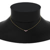 Load image into Gallery viewer, half-carat-graduating-marquise-diamond-necklace-with-pink-sapphire-in-yellow-gold-FDNK11130-0.50CT-GSADRPINECK-NL-YG