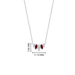 Load image into Gallery viewer, half-carat-graduating-marquise-diamond-necklace-with-ruby-in-FD-NK11130GRUDR-0.50CT-NL-WG