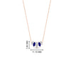 Load image into Gallery viewer, half-carat-graduating-marquise-diamond-necklace-with-sapphire-in-rose-gold-FD-NK11130GSABLANGLE1-0.50CT-NL-RG-HW