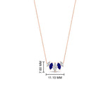 Load image into Gallery viewer, half-carat-graduating-marquise-diamond-necklace-with-sapphire-in-FD-NK11130GSABL-0.50CT-NL-RG