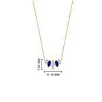 Load image into Gallery viewer, half-carat-graduating-marquise-diamond-necklace-with-sapphire-in-FD-NK11130GSABL-0.50CT-NL-YG
