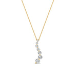 Load image into Gallery viewer, half-carat-journey-diamond-pendant-in-FDPD1704RO-0.50CT-NL-YG