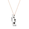 Load image into Gallery viewer, half-carat-journey-diamond-pendant-with-black-diamond-in-FDPD1704ROGBLACK-0.50CT-NL-RG