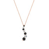 Load image into Gallery viewer, half-carat-journey-diamond-pendant-with-black-diamond-in-FDPD1704ROGBLACK-0.50CT-NL-RG