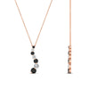 Load image into Gallery viewer, half-carat-journey-diamond-pendant-with-black-diamond-in-FDPD1704ROGBLACK-0.50CT-NL-RG