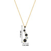 Load image into Gallery viewer, half-carat-journey-diamond-pendant-with-black-diamond-in-FDPD1704ROGBLACK-0.50CT-NL-YG