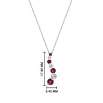 Load image into Gallery viewer, half-carat-journey-diamond-pendant-with-pink-sapphire-in-FDPD1704ROGSADRPI-0.50CT-NL-WG