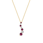 Load image into Gallery viewer, half-carat-journey-diamond-pendant-with-pink-sapphire-in-FDPD1704ROGSADRPI-0.50CT-NL-YG