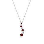 Load image into Gallery viewer, half-carat-journey-diamond-pendant-with-ruby-in-FDPD1704ROGRUDR-0.50CT-NL-WG