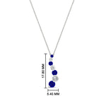 Load image into Gallery viewer, half-carat-journey-diamond-pendant-with-sapphire-in-FDPD1704ROGSABL-0.50CT-NL-WG