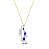 Load image into Gallery viewer, half-carat-journey-diamond-pendant-with-sapphire-in-FDPD1704ROGSABL-0.50CT-NL-YG