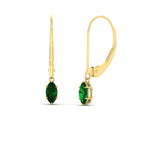 Load image into Gallery viewer, half-carat-marquise-lever-back-emerald-earrings-in-yellow-gold-FDEAR11236MQGEMGR-0.50CT-NL-YG.jpg