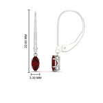 Load image into Gallery viewer, half-carat-marquise-lever-back-ruby-earrings-in-white-gold-FDEAR11236MQGRUDR-0.50CT-NL-WG.jpg