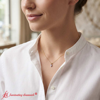 Marquise Cut Solitaire Pendant