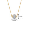 Load image into Gallery viewer, half-carat-pavé-cluster-diamond-ball-pendant-in-14K-yellow-gold-FDPD8433ANGLE2-NL-YG-HW
