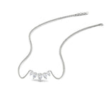 Load image into Gallery viewer, half-carat-pear-shape-diamond-graduating-necklace-in-white-gold-FD-PD11130PE-0.50CT-NL-WG