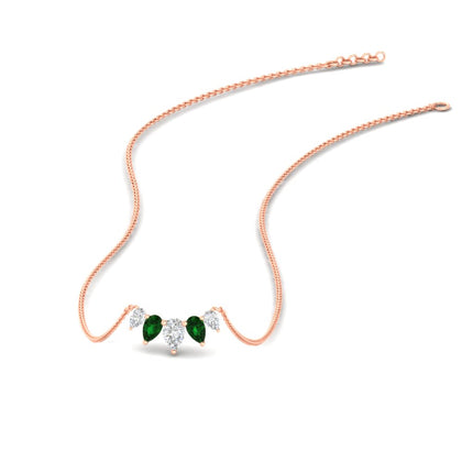 pear-shaped-5-stone-graduating-necklace-in-rose-gold-FD-PD11130PE-0.50CT-ANGLE1-NL-RG