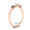 Load image into Gallery viewer, half-carat-princess-black-diamond-anniversary-band-in-rose-gold-fdwb8008prblackangle2-0.50ct-nl-rg-hw