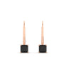 Load image into Gallery viewer, half-carat-princess-cut-black-diamond-lever-back-earrings-in-rose-gold-FDEAR9225PRGBLACK-0.50CT-NL-RG