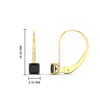 Load image into Gallery viewer, half-carat-princess-cut-black-diamond-lever-back-earrings-in-yellow-gold-FDEAR9225PRGBLACK-0.50CT-NL-YG