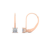 Load image into Gallery viewer, half-carat-princess-cut-diamond-lever-back-earrings-in-rose-gold-FDEAR9225PR-0.50CT-NL-RG