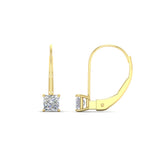 Load image into Gallery viewer, half-carat-princess-cut-diamond-lever-back-earrings-in-yellow-gold-FDEAR9225PR-0.50CT-NL-YG