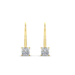 Load image into Gallery viewer, half-carat-princess-cut-diamond-lever-back-earrings-in-yellow-gold-FDEAR9225PR-0.50CT-NL-YG