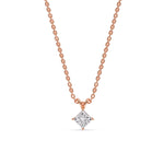 Load image into Gallery viewer, half-carat-princess-cut-kite-solitaire-diamond-pendant-in-rose-gold-FDPD10811prangle1-0.50_ct-rg?v=1758014492