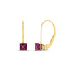 Load image into Gallery viewer, half-carat-princess-cut-pink-sapphire-lever-back-earrings-in-yellow-gold-FDEAR9225PRGSADRPI-0.50CT-NL-YG